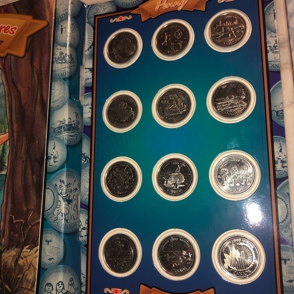 1999 The Adventures of Zach and Penny Money Canadian Quarter Collection & Books - Picture 2 of 6